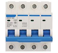 Automatic switch Leakage Protection Circuit Breaker,DZ47-63 4P Residual Current Circuit Breaker,400V/63A Air Switch,for Household Decoration