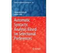 Automatic Syntactic Analysis Based on Selectional Preferences