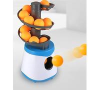 Automatic Table Tennis Ball Machine, Kid Beginners Ping Pong Automatic Machine with 10 Balls, 2 Power Supply Methods, Happy Sports, for Home Outdoor Childen