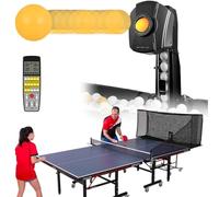 Automatic Table Tennis Machine with Free Combination Programming, 20 Landing Modes, Adjustable Elevation Angle for Beginners & Professional Training