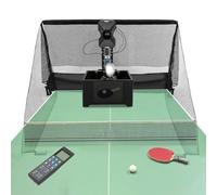 Automatic Table Tennis Robot,Ping-Pong Practicing Training Machine with Catch Net & Remote Control,Portable Ping Pong Ball Table Tennis Trainer,Automatic Launch Machine,for Schools Stadium Gyms