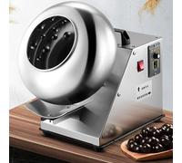 Automatic Tablet Coating Machine Chocolate, Sugar, Small Commercial Mini Panning Candy Coater, Adjustable Speed, Pan Peanut Nut, Polishing, Spheronization, Drying