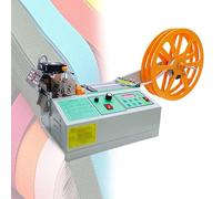 Automatic Tape Cutting Machine for Hot and Cold Tape, Efficient Braided Ribbon Cutter with Large Panel, Ideal for Plastic Webbing and Elastic Belt Dispensing