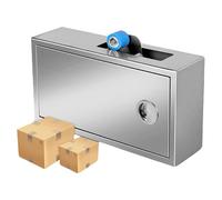 Automatic Tape Cutting Machine, Tape Dispenser for 2.5cm Tape, Adjustable Length, Stainless Steel Carton Sealer for Box Packaging