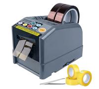 Automatic Tape Dispenser, Manual/Auto Mode Electric Ribbon Cutting Machine with LCD Display, Cuts 6-60 mm Width 999 mm Max Length for Office, Warehouse, Retail, Home & Craft Use (Included Tweezers)