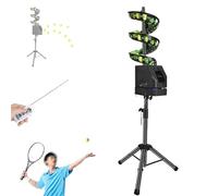 Automatic Tennis Ball Machine Remote Control Tennis Ball Tosser with Adjust Speed Angle and Method Pickleball Training Equipment Adjustable Height 60-105cm for Beginners to Pros