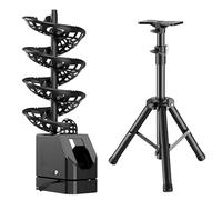 Automatic Tennis Ball Server, Tennis Training Tosser with Remote Control Holds About 33 Balls Adjustable Height Can Shake Its Head Through The Base for Beginners Portable Pickleball Launcher