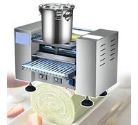 Automatic Thousand-Layer Egg Skin Maker 2800W, Crepe Maker with Intelligent Temperature Control, Easy Clean Stainless Steel, Uniform Heating for Crepe, Spring Roll Skin(8in)