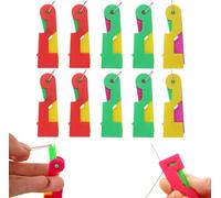 Automatic Threading Aid Needle Threader, Upgraded Automatic Needle Threader 2024 New Update Needle Threaders Needle Threaders for Hand Sewing DIY Embroidery Cross Stitch Craft (10 Pcs)