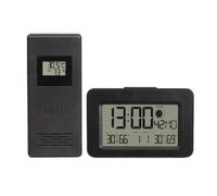 Automatic Time-sync RF Temperature And Humidity Meter Indoor And Outdoor Weather Electronic Alarm Clock 1pcs Clock