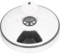 Automatic Timer 6 Bowl Pet Feeder, Auto Dispenser with LED Digital Timer for Wet or Dry Pet Food, for Cats and Small Dogs, 6 Meals Up to 450g Each, with Twin Ice Packs for Food Freshness