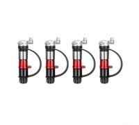 Automatic Tire Deflation Valve Set For Off-road Vehicles Quick Release Air Down Tool With Precise Psi Control Red And Black Aluminum Alloy Construction Design For Sand Snow Terrain Driving