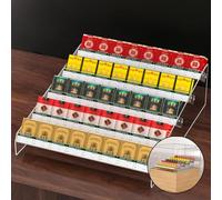Automatic Tobacco Display Rack Pushers - Clear Acrylic Cigarette Holder for Convenience Stores, Gas Stations & Retail Shops - Auto-Push Matchbook Stand for Cigar Organization