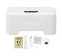 Automatic Toilet Flusher, Intelligent Electric Infrared Sensor Toilet Press Button - Hands - Free Operation, Water and Power Saving, Easy Installation for Home Use