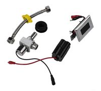 Automatic Toilet Power Valve Kit with Infrared Sensor Flush 6v Flush Supply Watersaving Sensing Distance Adjustable Dual Dc (D)