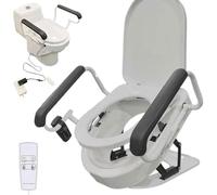 Automatic Toilet Seat Lifter,Electric Toilet Seat Lifter with Non-Slip Double Armrests, Adjustable 0-45° Lifting Angle,Patient Lift Transfer Machine,for The Elderly and Disabled