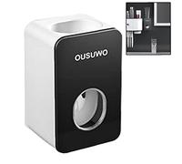 Automatic Toothpaste Dispenser Set with Wall Mounted Kids Hands Free Toothpaste Squeezer for Kids Shower Bathroom Sink