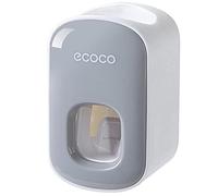 Automatic Toothpaste Dispenser Squeezer Hands-Free Wall Mounted for Kids Adults Bathroom Washroom Grey