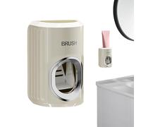 Automatic Toothpaste Dispenser - Touchless and Tidy Bathroom | Wall Mount No Drilling | Space-Saving for Sink and Shower, Perfect for Compact Single Family Homes