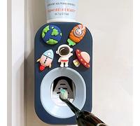 Automatic Toothpaste Dispenser Wall Mounted for Bathroom,Toothpaste Squeezer for Kids & Family Shower by Mr. Thumbs (1pc,Astronaut)