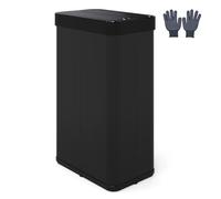 Automatic Touchless 60L Trash Can - Stainless Steel Double Lid Kitchen Waste Bin, Eco-Friendly Recycling Container for Home, 41 x 26.5 x 66 cm, Sensor Activated