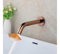 Automatic Touchless Bathroom Faucet - Rose d Wall Mount Sensor Tap, Hands-Free, Modern Design for Easy Use, ry Bathroom Upgrade