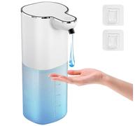 Automatic Touchless Kitchen Soap Dispenser - 400ml Rechargeable Wall Mounted or Tabletop Auto Gel Hand Liquid for Bathroom With 4 Adjustable Dispensing Levels