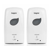 Automatic Touchless Soap Dispenser - 1000ml Large Capacity, Battery Operated Wall-Mounted Sensor Pump for Hand Sanitiser, Alcohol Gel & Liquid Soap (White) (2)