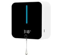 Automatic Touchless Soap Dispenser No Drilling Wall Mounted Hand Sanitiser Dispenser with Temperature Smart Infrared Sensor for Bathroom Hospital Hotel Office (Drip)