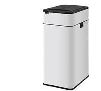 Automatic Touchless Trash Can Stainless Steel Sensor Bin for Bathroom & Kitchen 30L & 40L Capacity (30L - White) - Smart Waste Management Solution