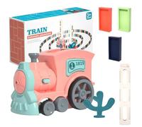 Automatic Train Set for Kids, Stacking Train Blocks Toy with Music and Lights, Colorful Educational Toys for Kids Age 3-12, Creative Building Playset for Children 16x10x7cm