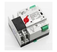 Automatic Transfer Switch, 2P 100A 125A 220V Mini ATS Automatic Transfer Switch Electrical Selector Switches Dual Power Switch for Solar Energy(2p 63a 220v,Solar Inverter Type)