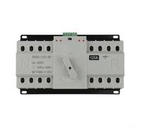 Automatic Transfer Switch 2P 4P 125A Dual Power Source Mains Changeover Device for Solar Generator UPS Home Backup System(4P125A)