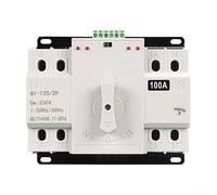 Automatic Transfer Switch 2P 4P 125A Dual Power Source Mains Changeover Device for Solar Generator UPS Home Backup System(4P80A)