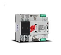 Automatic Transfer Switch, ATS Dual Power 2P/3P/4P 100A Millisecond Switching Without Interruption 35mm Rail Installation(Multicoloured)