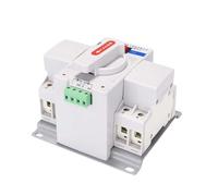 Automatic Transfer Switch, MCB Type 2P 63A 230V White Color Dual Power Automatic Transfer Switch ATS Rated Frequency 50/60Hz Rated Voltage 220V /380V(2p 63a)