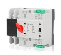 Automatic Transfer Switch,ZGQ5-100/2P Dual Power Automatic Transfer Switch, AC220V Mini Uninterrupted 2 Way Controller Changeover Switch Conversion Switch for Municipal Electricity, Generator