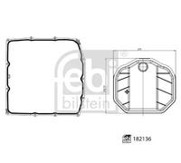 2x ✅Fits FEBI FE182136 Hydraulic Filter Kit, automatic transmission ⭐UK Seller⭐