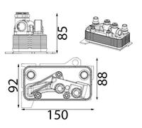 MAHLE CLC 434 000S Automatic transmission oil cooler