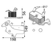 MAHLE CLC 444 000S Automatic transmission oil cooler