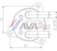 Automatic Transmission Oil Cooler Fits Volvo Xc40 S60 2 AVA Clever Choice VO3311