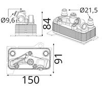 MAHLE CLC 428 000S Automatic transmission oil cooler