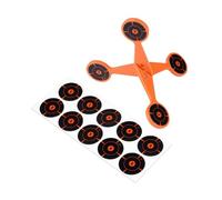 Automatic turning target 10 Reactive Rotary Sheets of Paper | Thickened Tilting Roll Target For Backyard Outdoor Games Family Fun Camping Lawn Garden Park Backyard