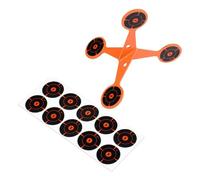 Automatic turning target Reacting rotating with 10 thickened papers | Thickened Tilting Roll Target For Backyard Outdoor Games Family Fun Camping Lawn Garden Park Backyard
