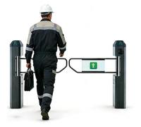 Automatic Turnstile with Radar Sensing for Public Entrances, Featuring Reverse Alarms and LED Indicators