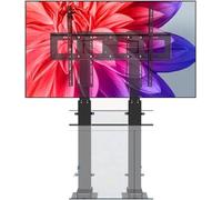 Automatic TV Mount with Remote Adjustable Wall Bracket for Flat & Curved TVs 55-120 inches Swivel & Tilt Shelf Fits 1055-2255mm (55-90in) Screens