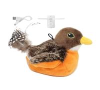 Automatic Tweet Bird - Interactive Cat Toys, Moving Bird Toys | Jumpn Catnip Bird Toy, Cats Entertained Realistic Sounds Motion, Indoor Play Toy P