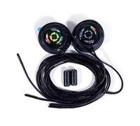 Automatic Twist Lock Shoelaces, Lock Shoe Lace Shoe Laces Elastic No Tie Sneaker Lock for unisex Tieless Elastic Adjustable Sneaker Laces No Installation Required For sports shoes, work shoes, black