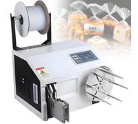 Automatic Twist Tie Machine for Bag Tying, Adjustable 0.19-1.18in, 4.3in Display, Stainless Steel Winding Reel for Food, Crafts, Bakery, Stationery