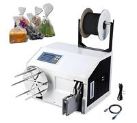 Automatic Twist Tie Machine for Food, Semi-Automatic Bundling Sealing Equipment, Adjustable Speed/Length/Number of Revolutions, with Metallic Ties Wire for Packaging and Bundling Bundling